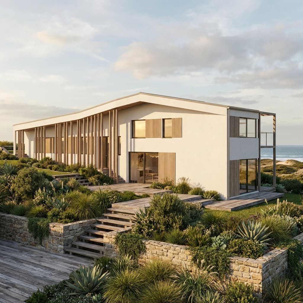 Hillside House photorealistic AI render by Linespire Reflect