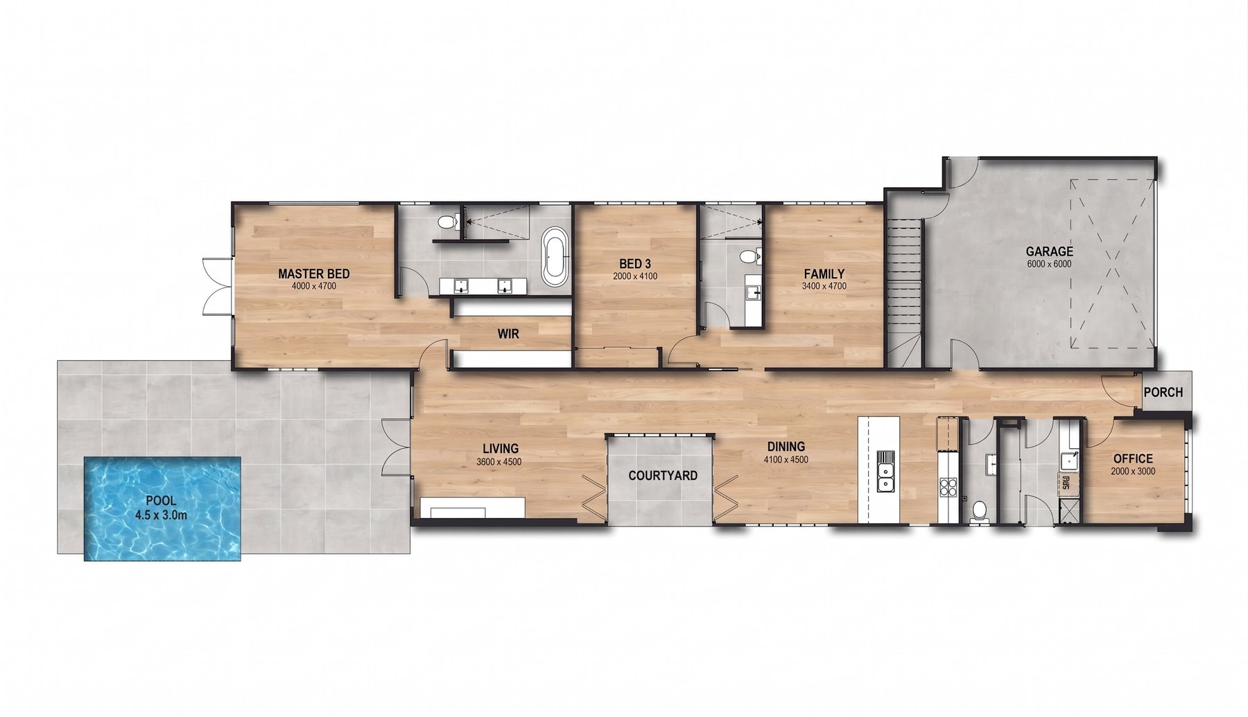 Brochure floor plan rendered by Linespire Reflect