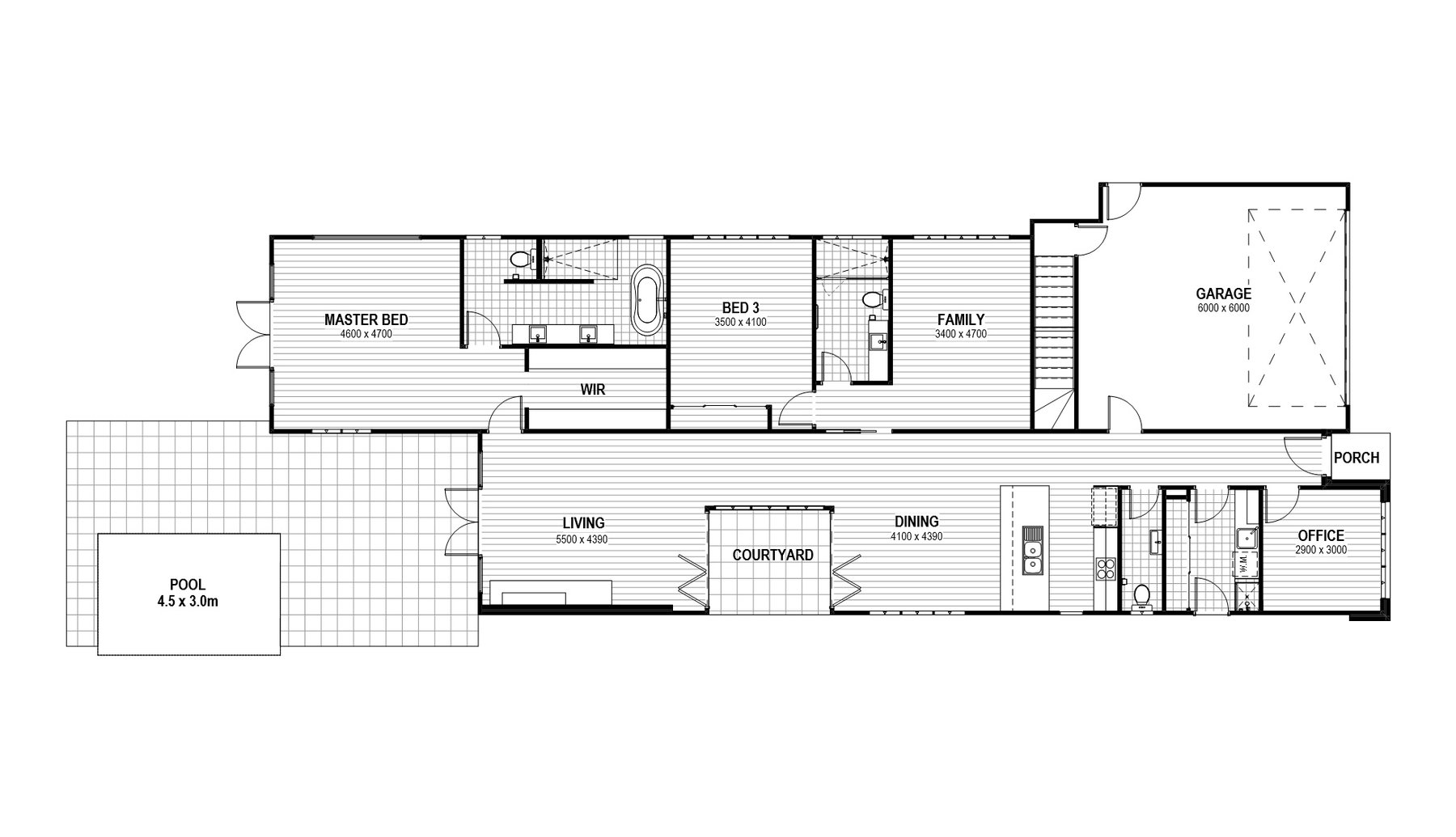 Archicad floor plan before rendering